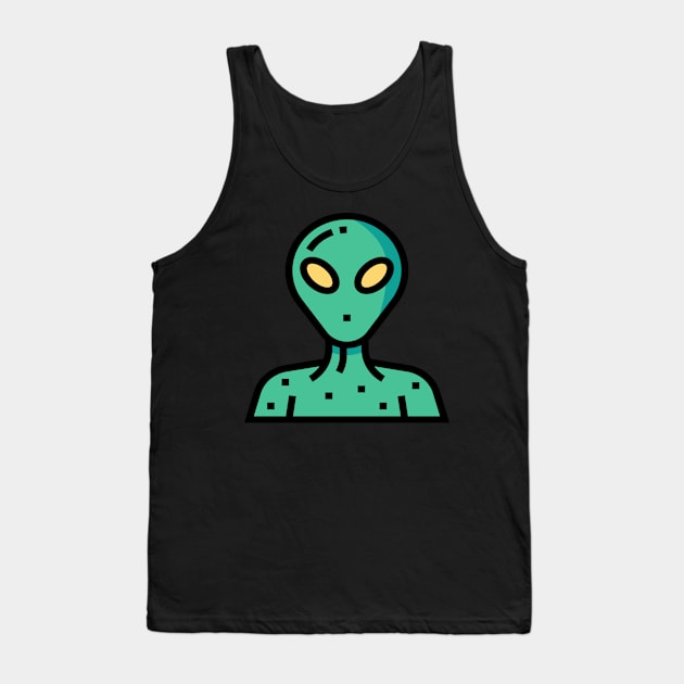 alien Tank Top by Pavlushkaaa